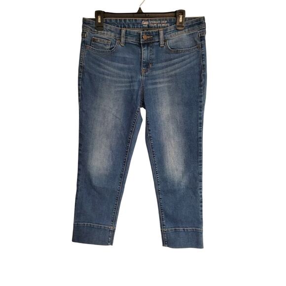 Women's Gap Medium Wash Denim "Straight Crop" Jeans | Size 6/28R - Picture 1 of 11